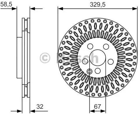 Bosch 0 986 479 D13 Brake disc