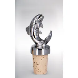 Flaschenkorken Fisch H 8,0 cm D 2,5 cm Edelstahl