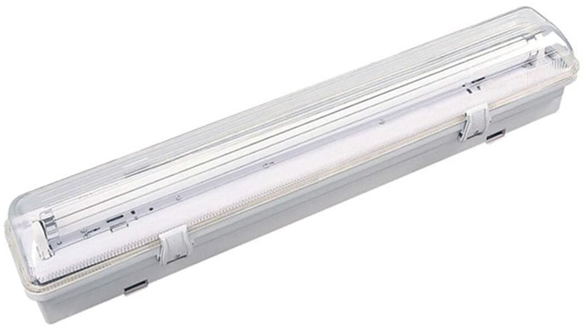EDM Waterdicht led-scherm 18 W Grijs Fluorescerende buis