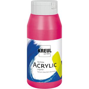 Kreul Acrylfarben 17040 Triton Acrylic Liquid, magenta, 750ml
