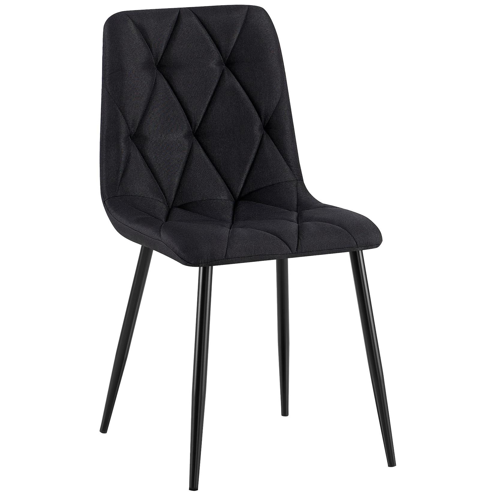 CLP Esszimmerstuhl Clairton Stoff Farbe: schwarz, Material: Stoff