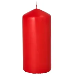 Papstar 10 X Stumpenkerze Ø 60 mm · 130 mm rot