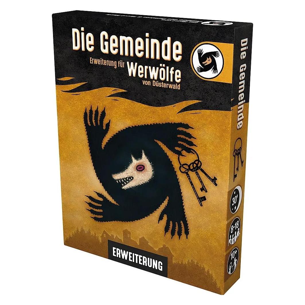 Asmodée ZYGD0012 - Die Gemeinde: Werwölfe von Düsterwald - 8-18 Spieler, 10 Jahren (DE-Erweiterung) (Deutsch, 8 - 18 Spieler) (ZYGD0012)