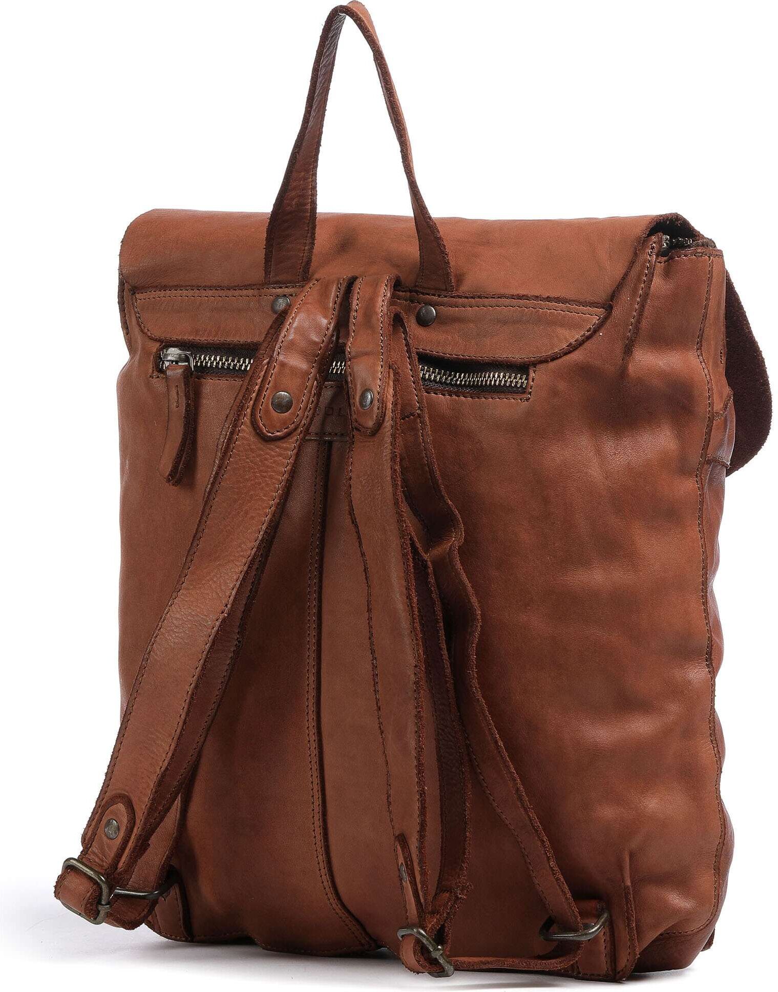 Harold's Submarine Rucksack aus Leder, braun