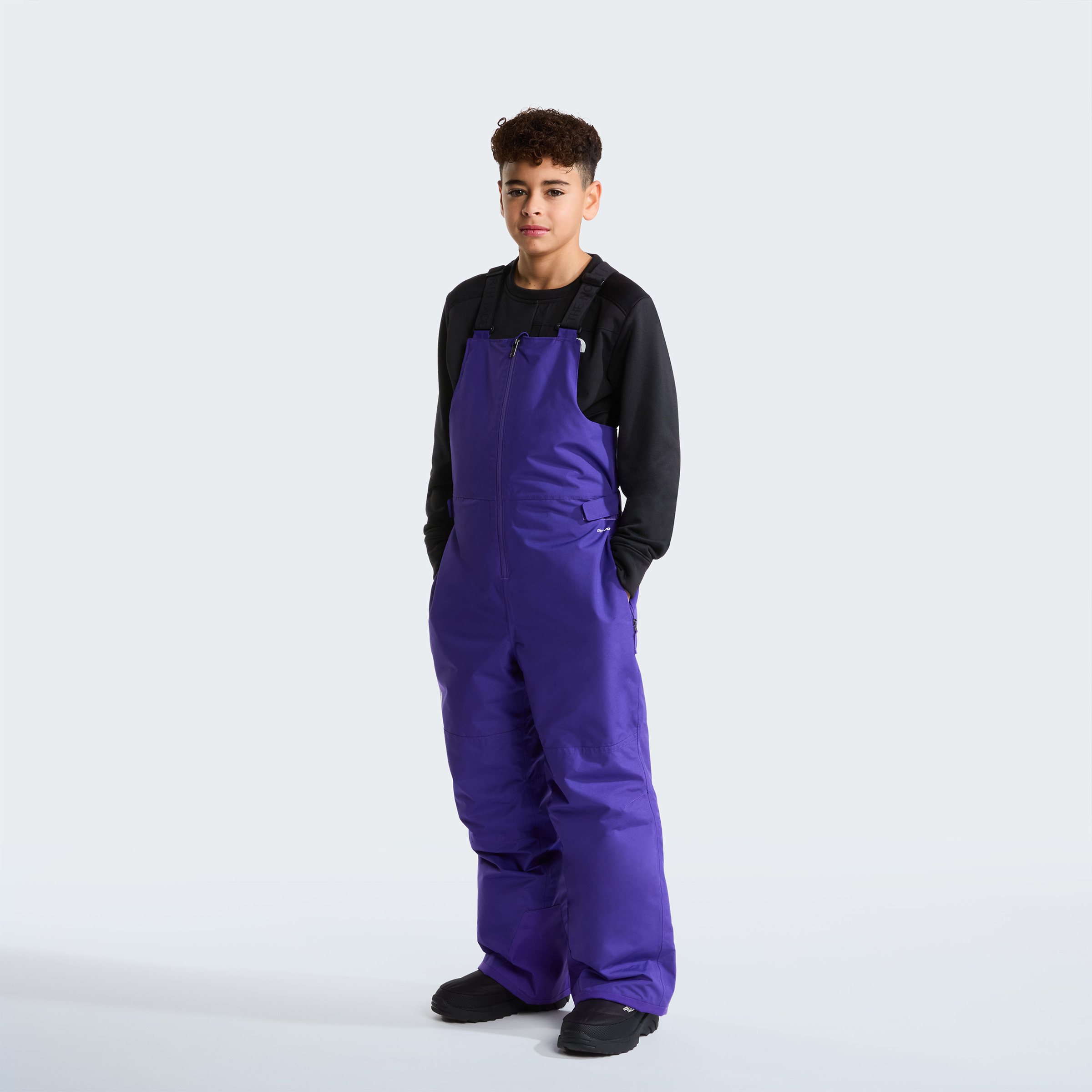 The North Face Teen Freedom Insulated Bib Hose Kinder Isolationshose lila Größe 134 Skifahren Isolierend Wasserabweisend