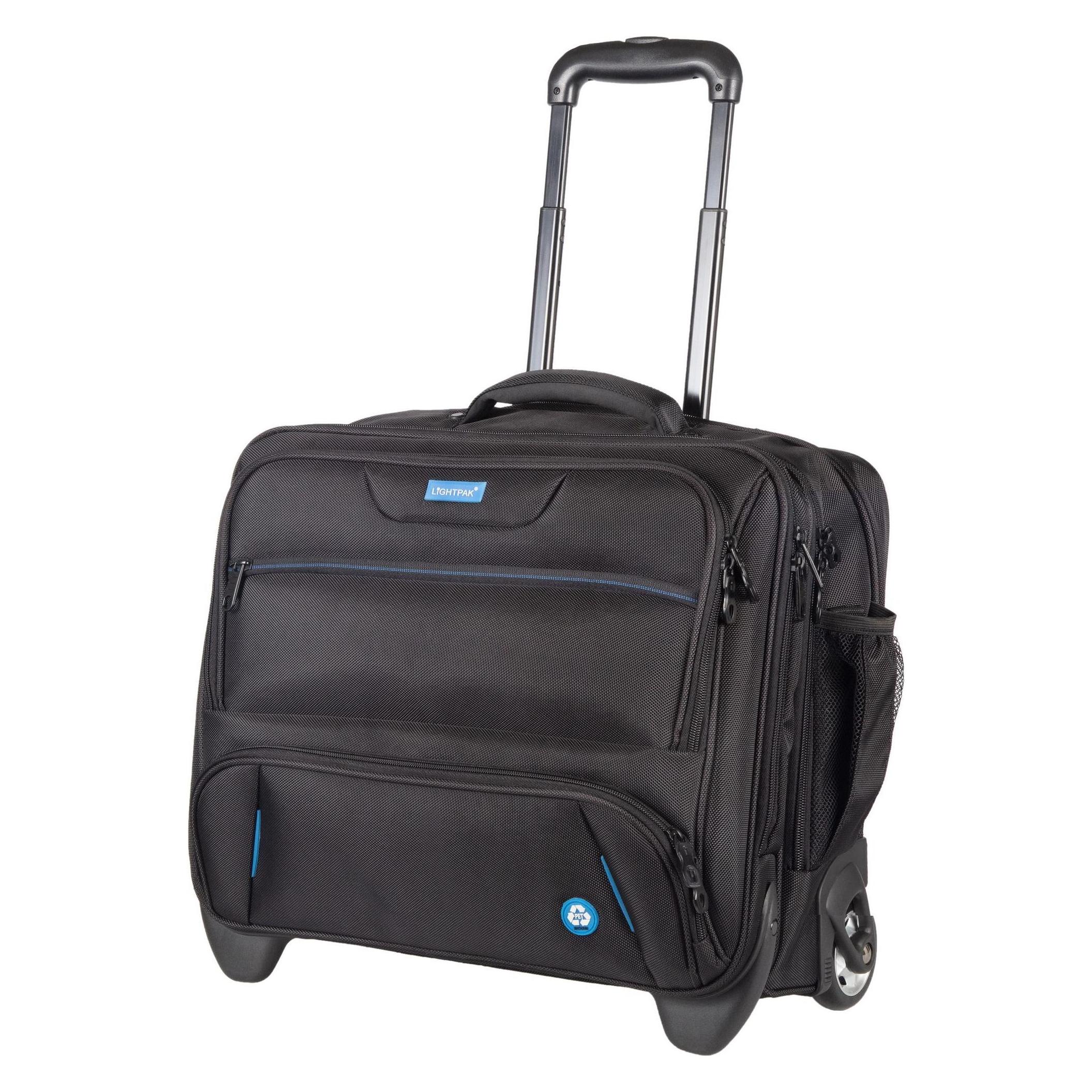 Lightpak Laptop-Trolley RPET Kunstfaser schwarz (35 l) (46215)