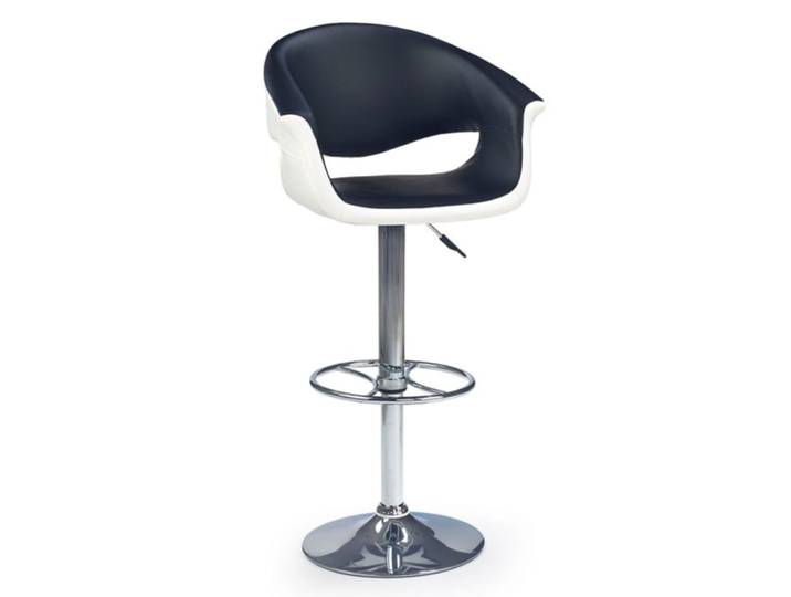 Tabouret de bar design noir et blanc