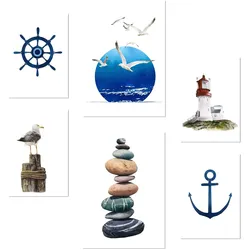 POSTER Set Mit 6 Meereskomposition A3 & A4 Rahmenlos