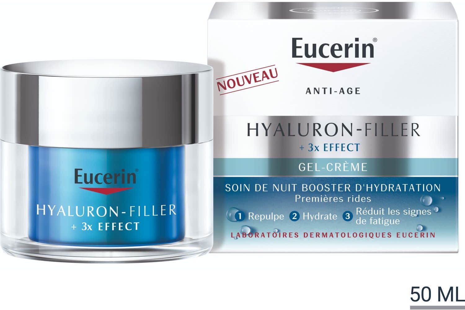 Eucerin Hyaluron-Filler 3x Effect Noche Gel-Crema Booster de Hidratación 50ml
