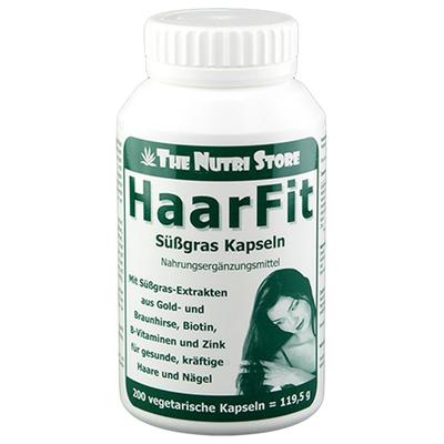 Süssgras Haarfit veget. Kapseln 200 St