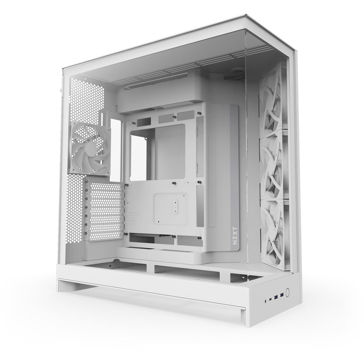 NZXT H9 Flow (2025) Midi Tower ohne Netzteil weiss