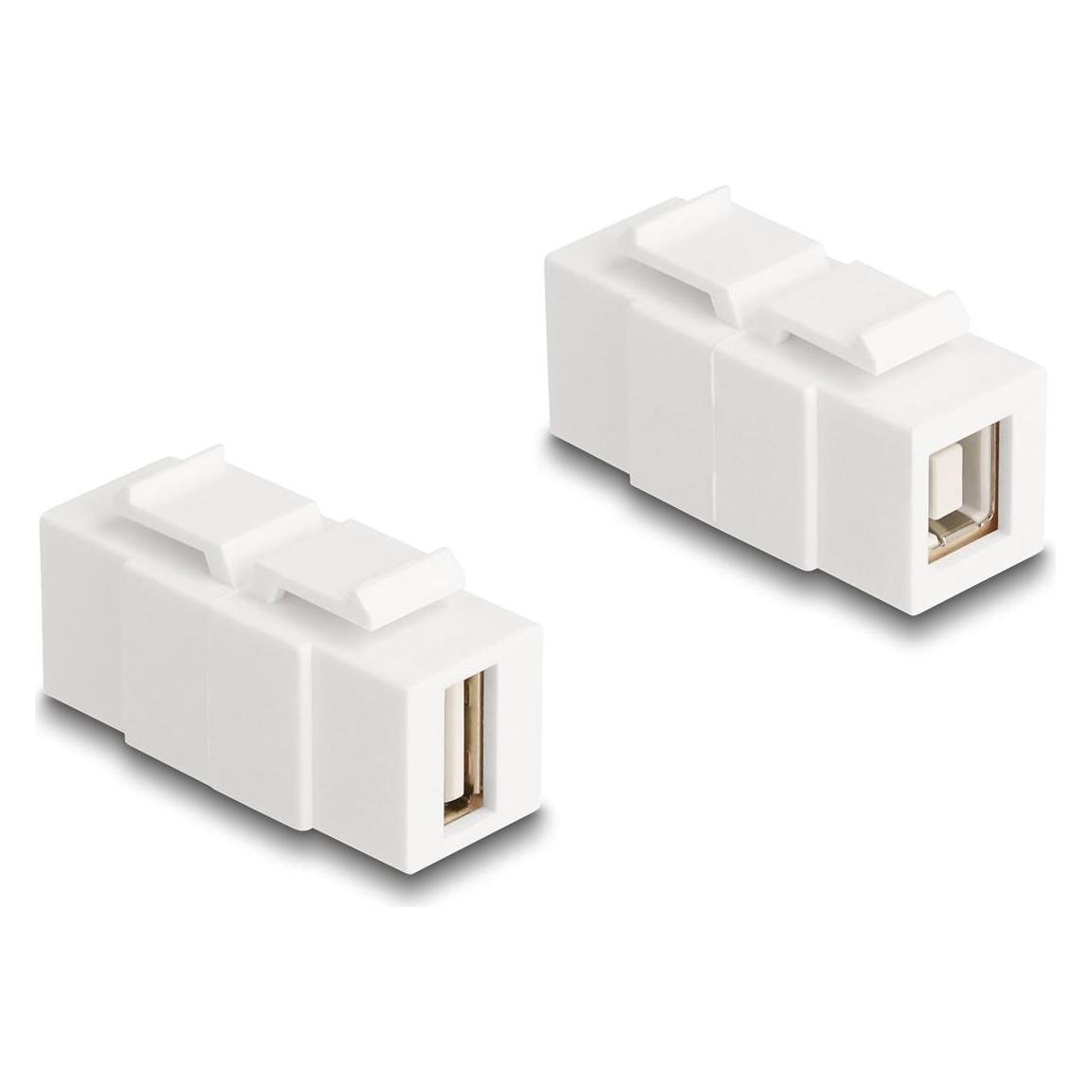 Delock Keystone Modul USB 2.0 Typ-A Buchse zu USB 2.0 Typ-B (USB 2.0) (87951)