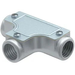 OBO 2047604 Kontroll-T-Stück mit Gewinde M16x1,5 Aluminiumdruckguss SKTM16W ALU  - 5 Stück