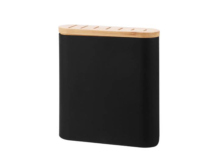 Messerblock 23 x 8 x 24 cm schwarz/natur