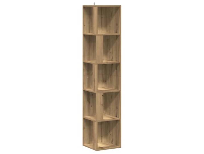 Heofavd Eckregal Standregal 33x33x165 cm Artisan-Eiche Holzwerkstoff