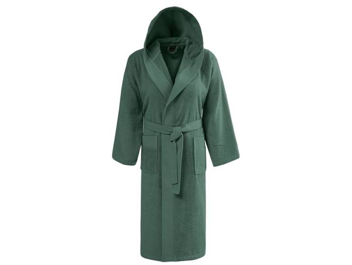 Peignoir mixte à capuche uni 420 g/m² lichen xl