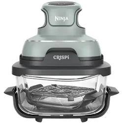 Ninja Crispi, Heißluftfritteuse, 4 verschiedene Programme, 2 Glasbehälter