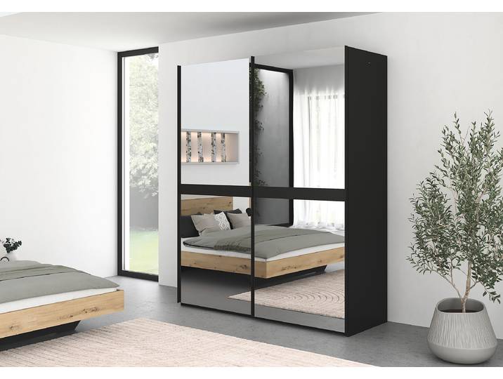 Armoire miroir Scale 181cm Noir/Noir
