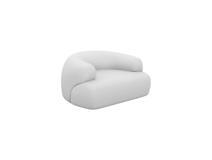 Design Echtleder Loungesessel „Astoria“ Echtleder White BLOOMINGLOFT Collection