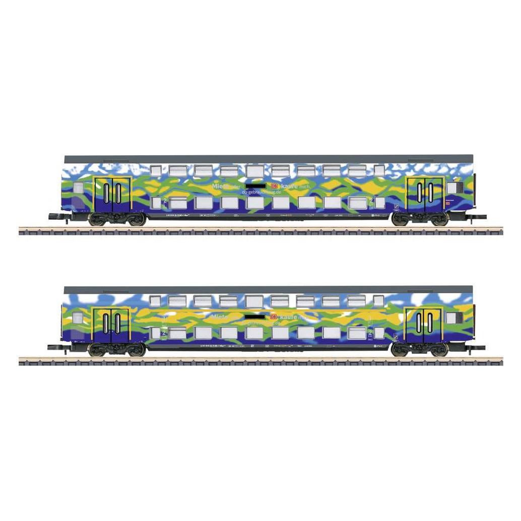 Märklin 87306 Z Doppelstockwagen-Set Touristik 1 der DB AG 2 Doppelstock-Mittelw (87306)