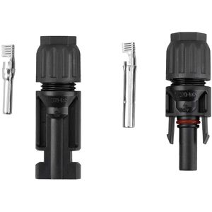 EnjoySolar Solarstecker 5200001, MC4 Stecker & Buchse, für 4 - 6mm² Solarkabel, bis 1000 V, IP67 wasserdicht, 1 Paar
