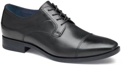 Johnston & Murphy Gibbons Cap Toe - Mens 11 Black Oxford Shoes Medium