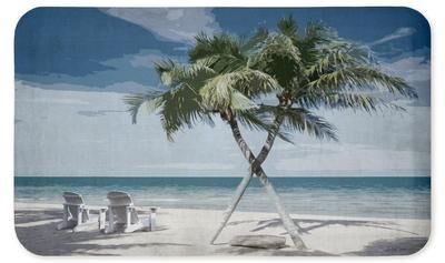 "Stupell X Marks The Spot Palms Printed Anti-Fatigue Floor Mat, design by Denise Brown, 30""x18"""