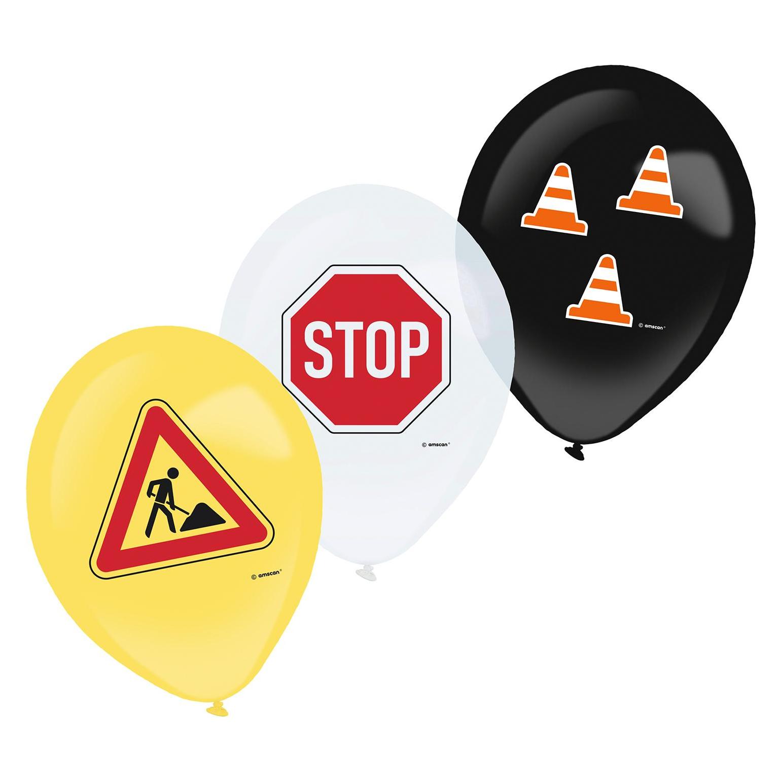 Amscan Latexballons - Baustelle (6x) (AM9916749)