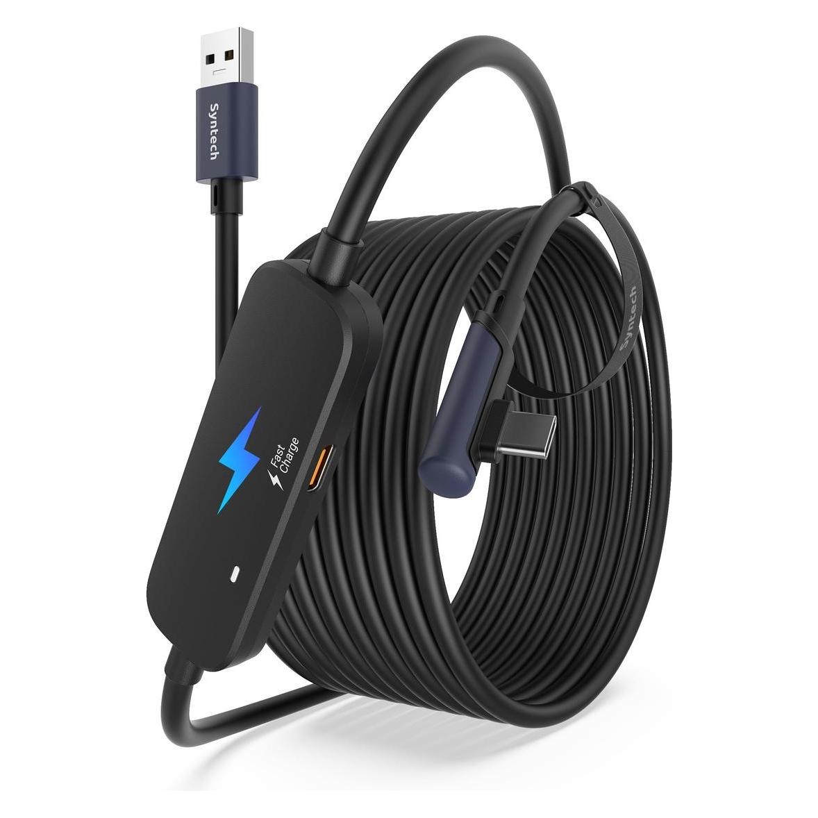 Syntech Kabel 5m Transmisja Ładowanie Usb-c Do Oculus Meta Quest 2 3 3s Pro Pico 4 / M32c1 / 5m (68673954)