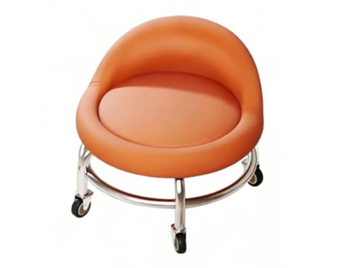 XXAD553TY Kleiner Stuhl mit Rollenrücken und beweglicher Lernbank Kleiderschrank(Orange)