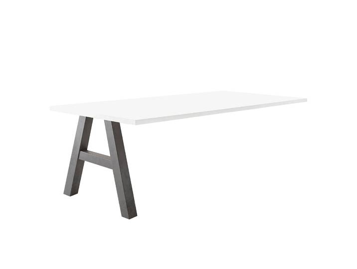 Schreibtisch-Ansatz I 160cm Weiß/Anthrazit/Weiß