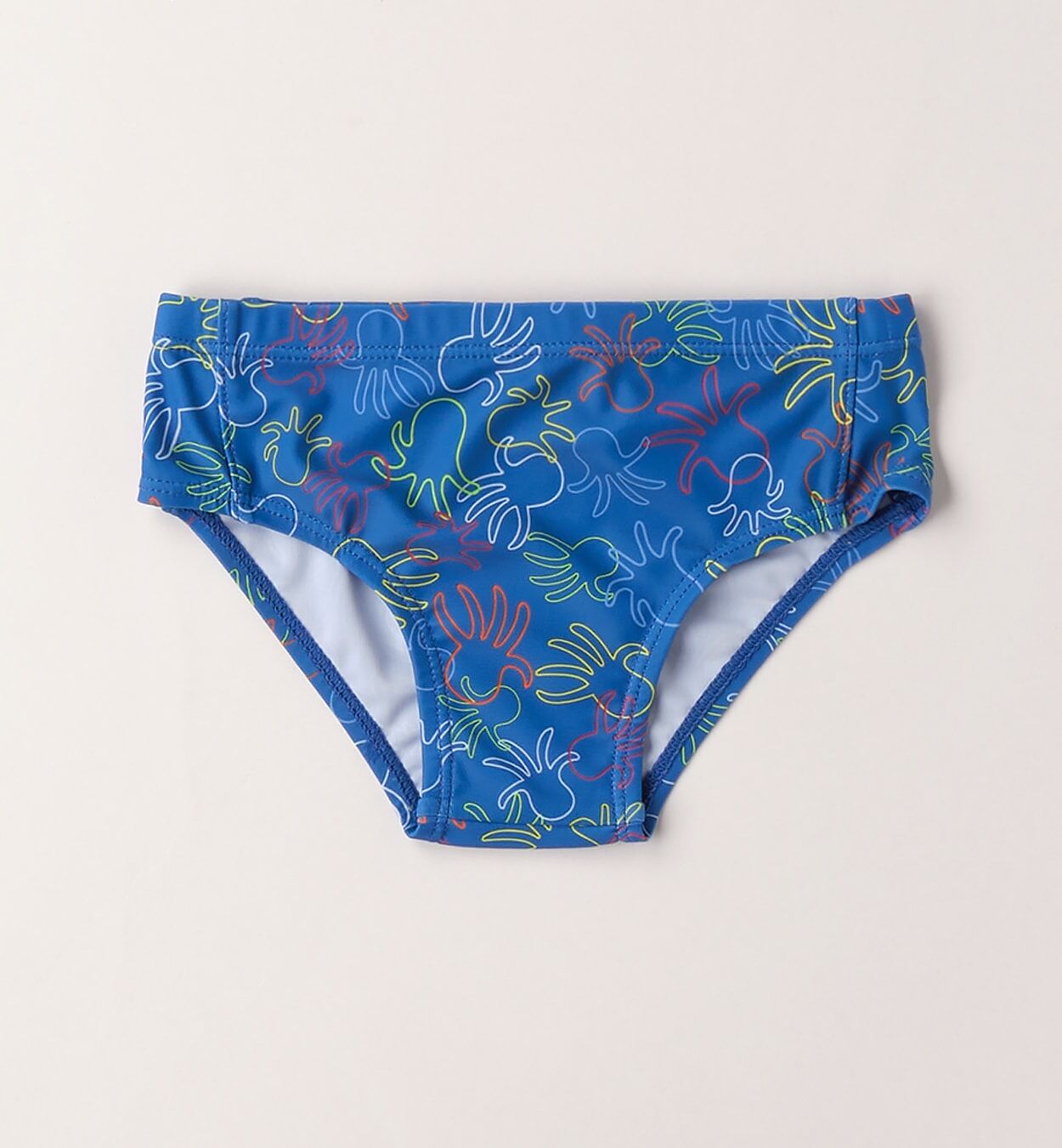 Badehose IDO "BABY BOY ACCESSORIES", Jungen, Gr. 4A, EURO-Größen, bunt (royal, grün), Polyester, Badehosen Badehose