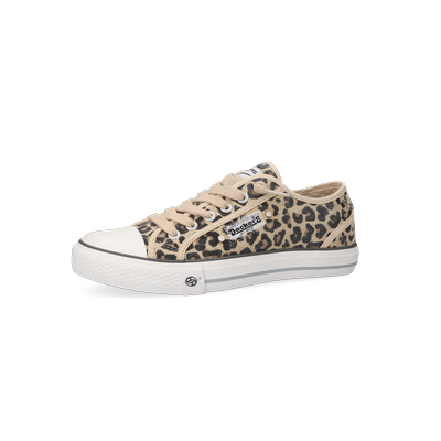 Slip-On Sneaker DOCKERS BY GERLI, Damen, Gr. 37, Textil, braun (leo, print), Schuhe, Sneaker, Schlupfschuh, Freizeitschuh mit Zierschnürung