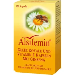 ALSIFEMIN Gelee Royal+Vit.E m.Ginseng Kapseln 120 St