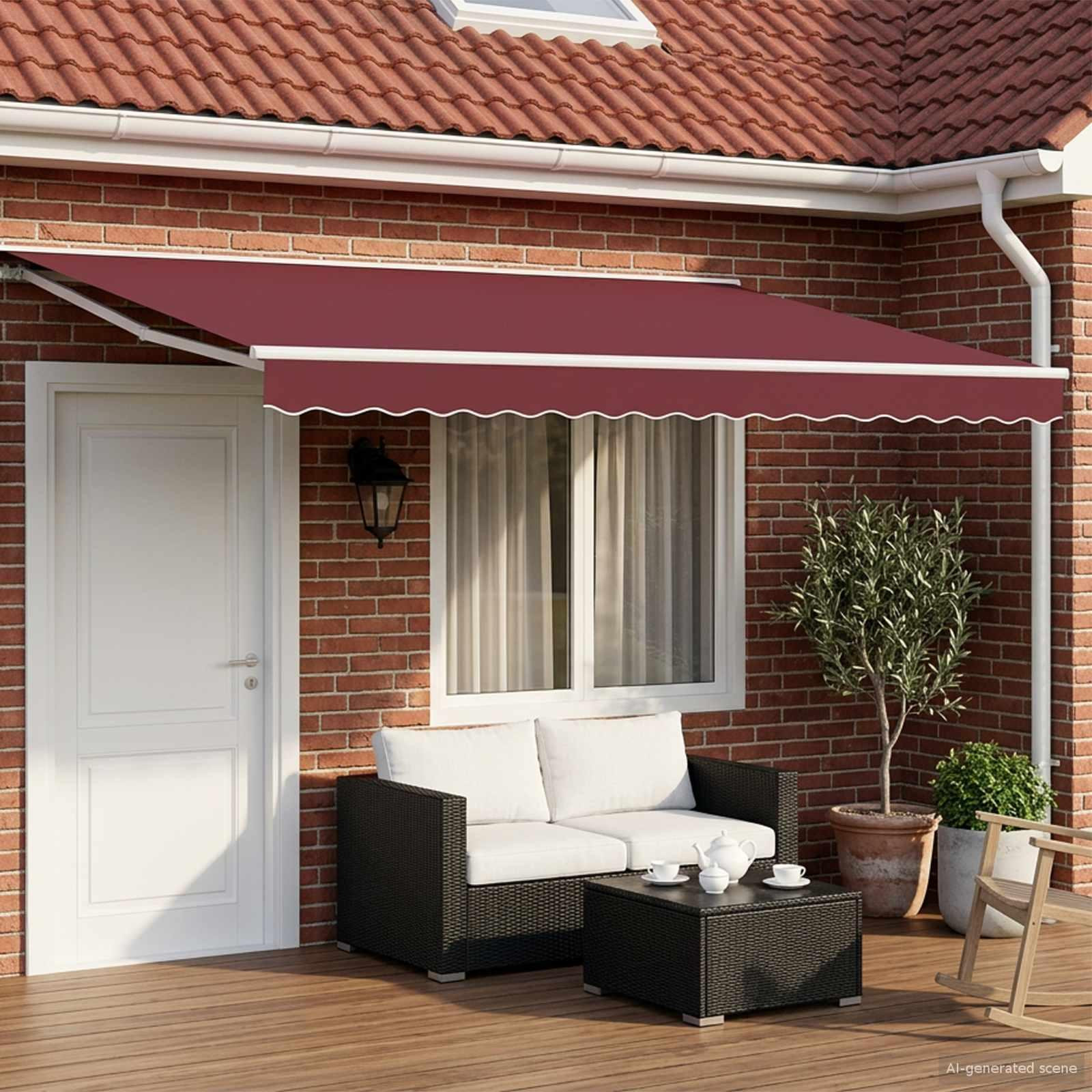 vidaXL Handmatige markeerkader met LED-verlichting, 4 x 3,5 meter