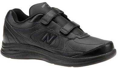 New Balance Men's MW577 Hook and Loop Walking Shoe - 9.5 Black Walking D
