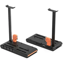 IMP Tech - DLX2 LED Multi-Function Charge Stand for Switch 2, Switch and OLED - Black (Switch 2), Weiteres Gaming Zubehör, Schwarz