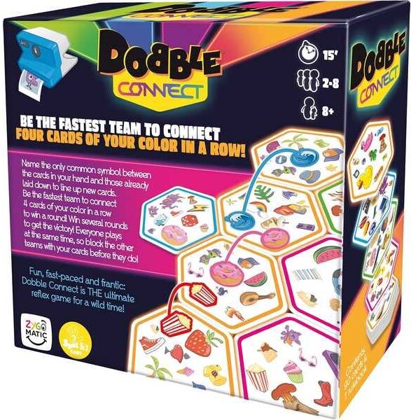 Dobble Connect - Fast Team Game for 2-6 Players, Ages 6+, by Zygomatic