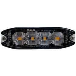 Berger & Schröter Frontblitzer / Straßenräumer LED Front- Heckblitzer orange E9 10R-06 1386, SAE W117, X A1 E9 00.1957 12 V, 24 V über Bordnetz Schraubmontage,