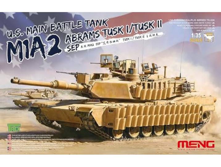 Meng TS-026 Schaal 1:35 US MBT M1A2 SEP Abrams TUSK I/TUSK II Model Kit