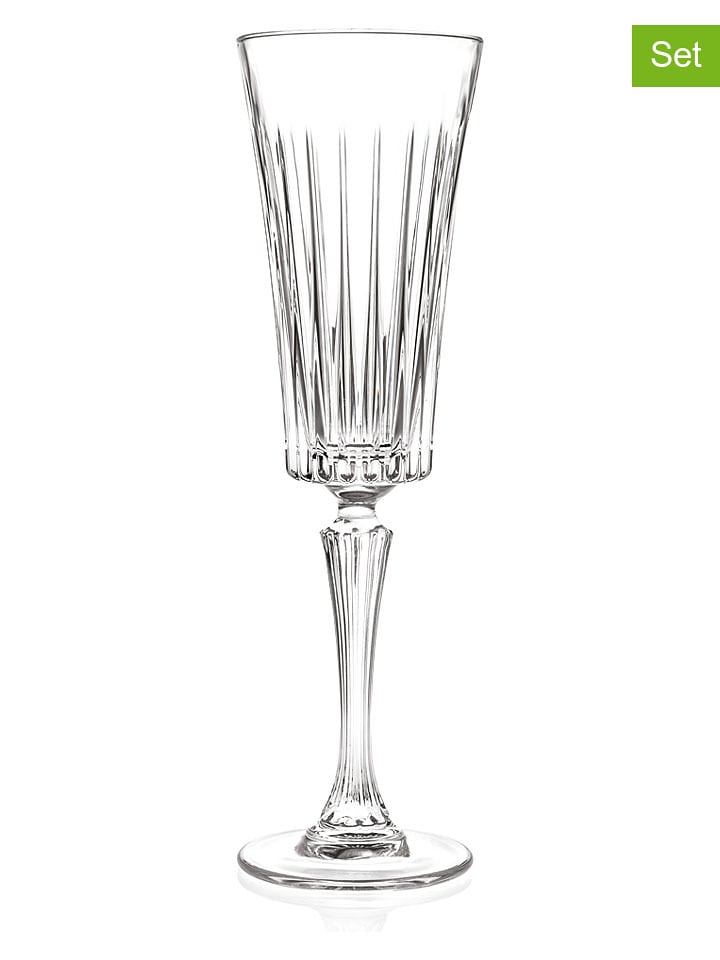RCR cristalleria 6er-Set: Champagnerflöten "Timeless" - 210 ml - onesize