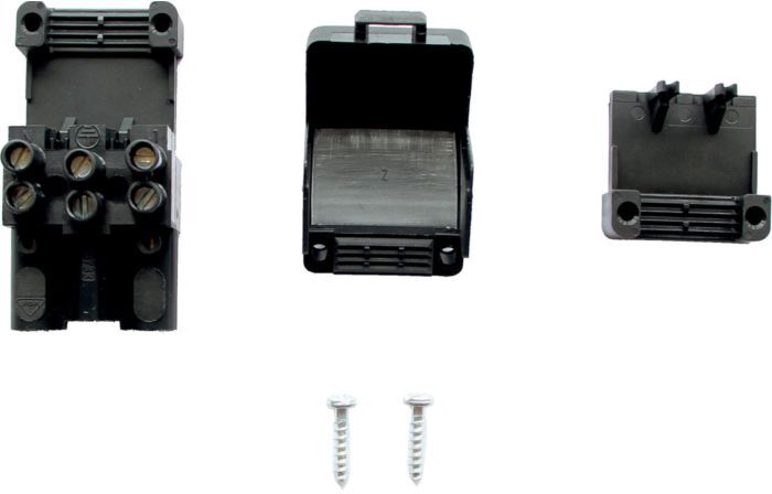 Wolf Buchsenteil 3-polig schwarz 2794021 für R31, R32, R32/2, R32/5
