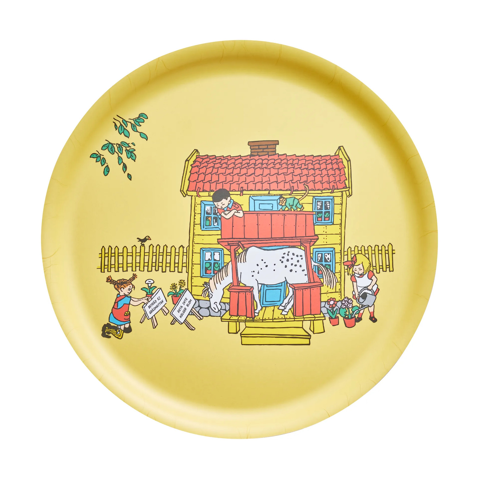 Muurla Pippi dienblad Villa Villekulla Ø35 cm