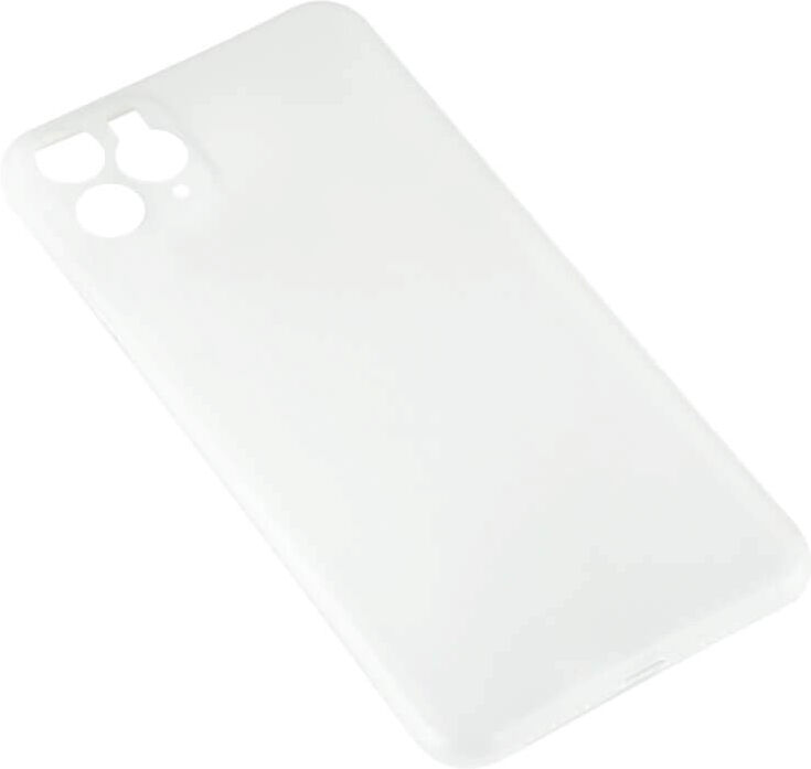 iPhone 11 Pro Max GEAR Semi Transparent Fleksibelt Plast Mobil Cover - Hvid