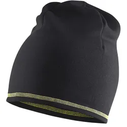 Fleece Mütze "2023" schwarz/gelb - schwarz