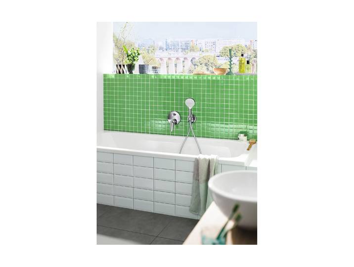 Brauseschlauch HANSGROHE, silber (chrom), L:2m, Kunststoff, Schläuche, Brauseschlauch, 200 cm, chrom