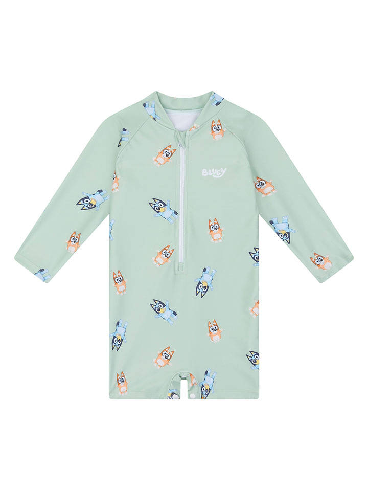 Swim Essentials Badeoverall "Bluey" in Grün - 74/80