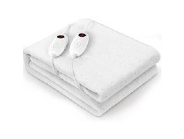 Surmatelas Chauffant 2 Places 100W 160x140 cm 6 Température 2 Télécommande Darrêt Automatique et Protection Contre Surchauffe