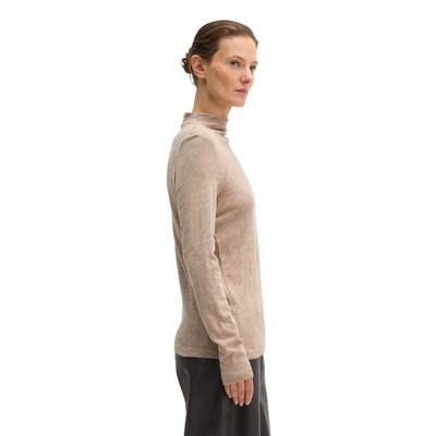 Langarmshirt MARC O'POLO "aus Organic Cotton", Damen, Gr. XXS, chalky mauve, Obermaterial: 100% Baumwolle, unifarben, Basic, slim fit, normaler Saum, Shirts Langarmshirt