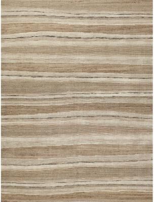 Exquisite Rugs Oslo hand-knotted Ghazni Wool Ivory/Brown Area Rug
